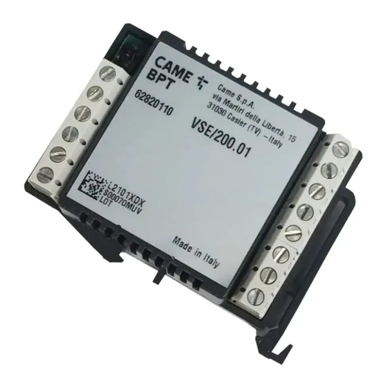 Bpt VSE/200.01 Instrucciones Para La Instalación