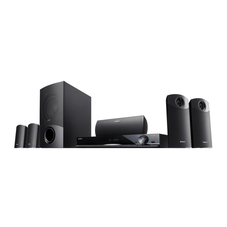Sony DAV-DZ340K Guía De Ajuste Rápido