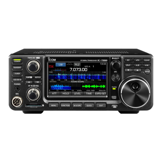 Icom IC-7300 Manuales