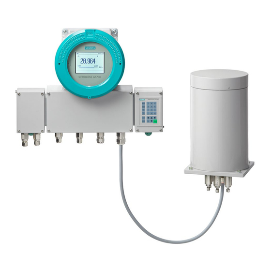 Siemens SIPROCESS GA700 Instrucciones De Servicio