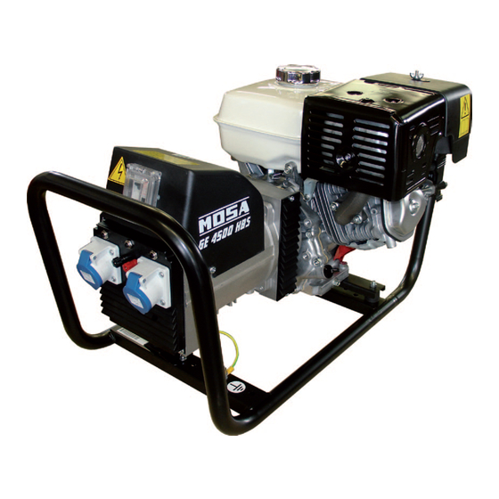 Mosa GE 4500 HBS Manual De Instrucciones