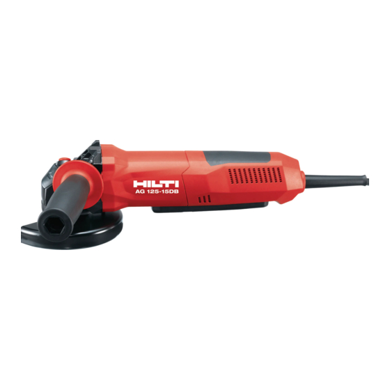 Hilti AG 125-15DB Manual Del Usuario