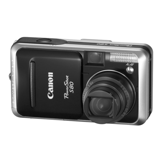Canon PowerShot S80 Guía Avanzada Del Usuario