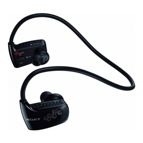 Sony Walkman NWZ-W262 Guia Del Usuario