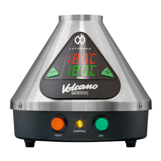 Vapormed Volcano MEDIC Modo De Empleo