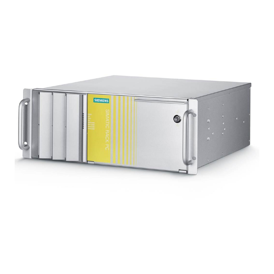 Siemens SIMATIC IPC547E Instrucciones De Servicio