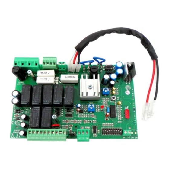 CAME ZL37F Manual Del Usuario
