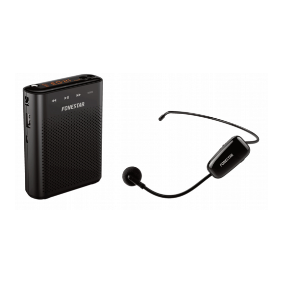 FONESTAR ALTA-VOZ-W30 Guia De Inicio Rapido