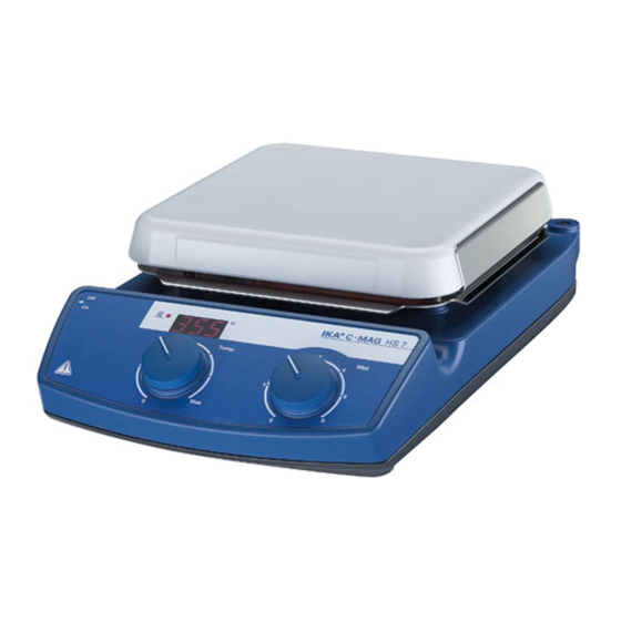 IKA C-MAG HS4 Indicaciones De Seguridad