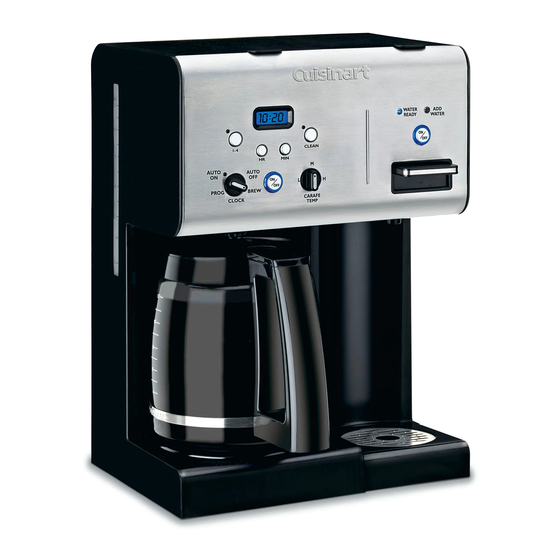 Cuisinart Coffee PLUS CHW-12 Manual De Instrucciones