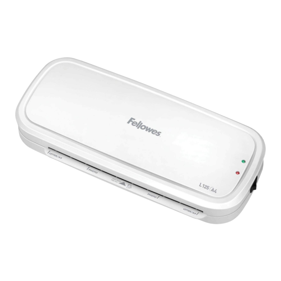 Fellowes L125 A4 Manual Del Usuario