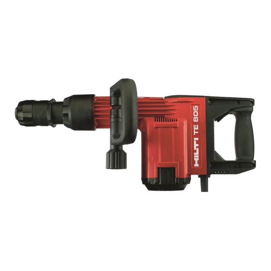 Hilti TE 805 Manual De Instrucciones