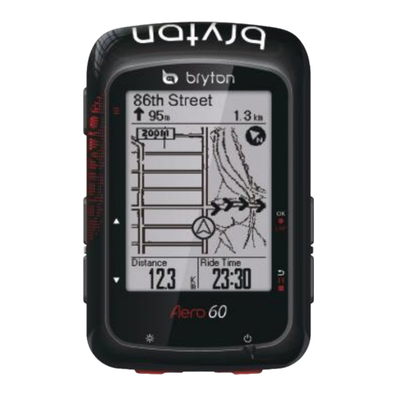 Bryton Aero 60 Manual Del Usuario