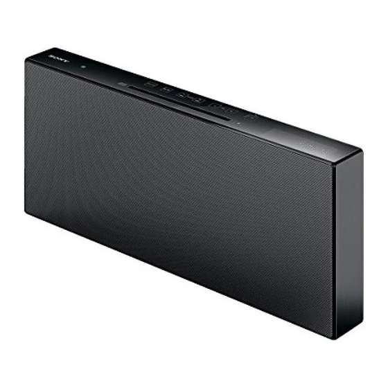 Sony CMT-X7CD Manual De Instrucciones