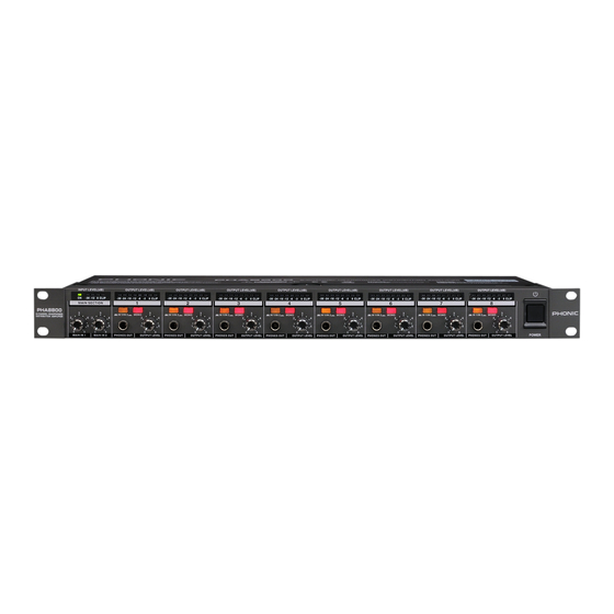 Phonic PHA8800 Manual Del Usuario
