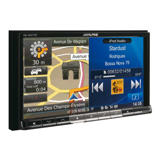 Alpine INE-W977BT Manual De Instrucciones