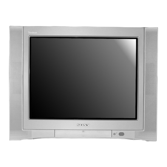 Sony TRINITRON KV-20FS100 Manual De Servicio
