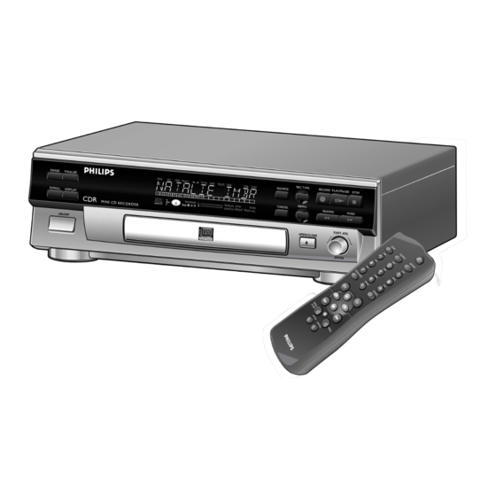 Philips CDR570 Manuales