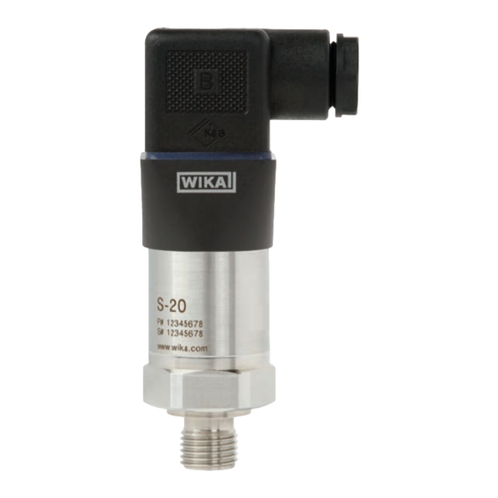 WIKA S-20 Manual De Instrucciones