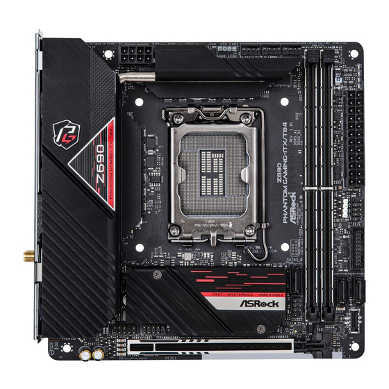 ASROCK Z590 Phantom Gaming-ITX/TB4 Manuales