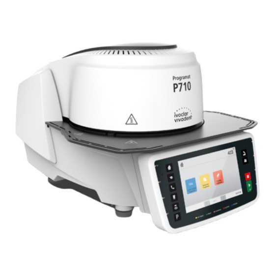 Ivoclar Vivadent Programat P710 G2 Instrucciones Breves