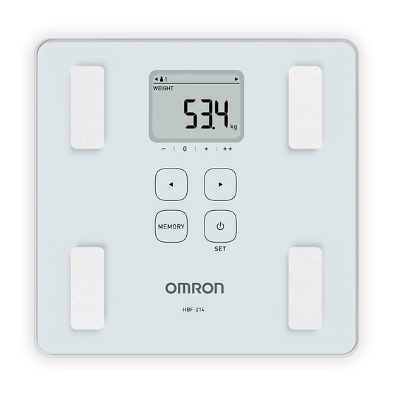 Omron HBF-214 Manuales