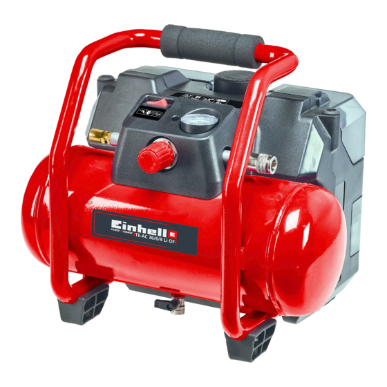 EINHELL TE-AC 36/6/8 Li OF Manual De Instrucciones Original