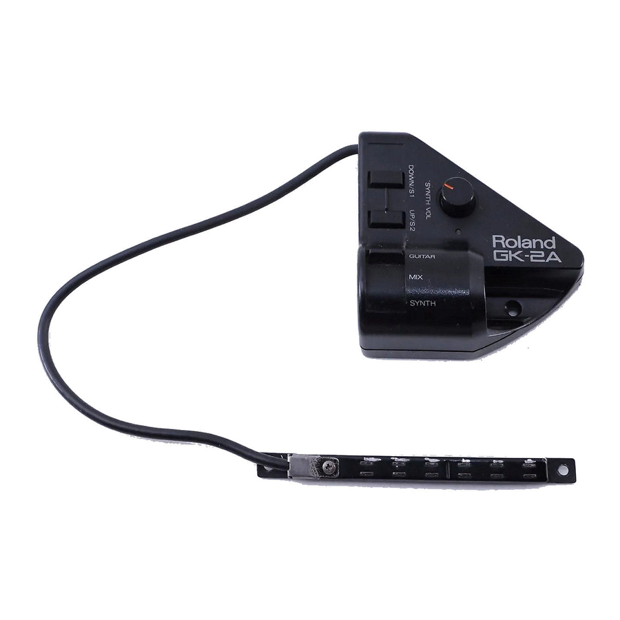 Roland GK-2A Manual Del Usuario