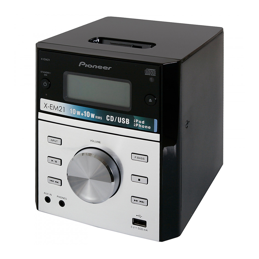 Pioneer X-EM21 Manuales