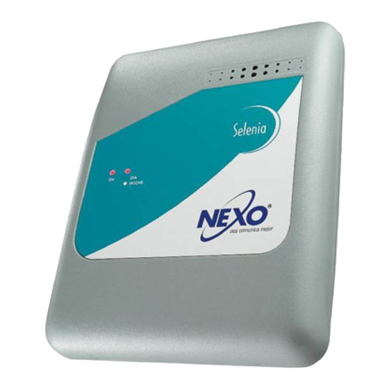 Nexo SELENIA Serie Manual De Instalación Y Programación