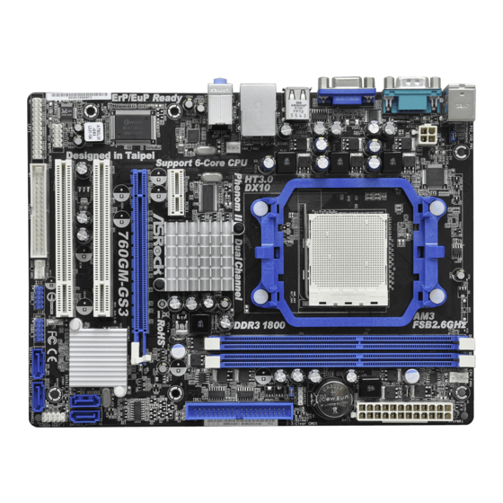 ASROCK 760GM-GS3 Manual Del Usuario