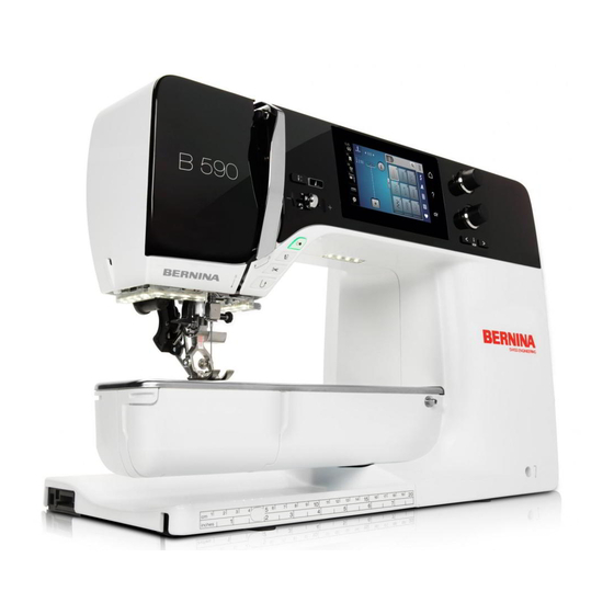 Bernina 590 Instrucciones De Uso