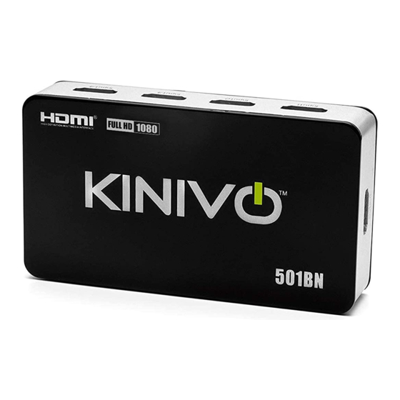 Kinivo 501BN Manual Del Usuario