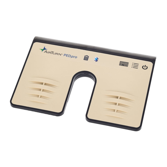 AirTurn PEDpro Manual De Instrucciones