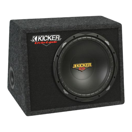 Kicker VES12 Manuales