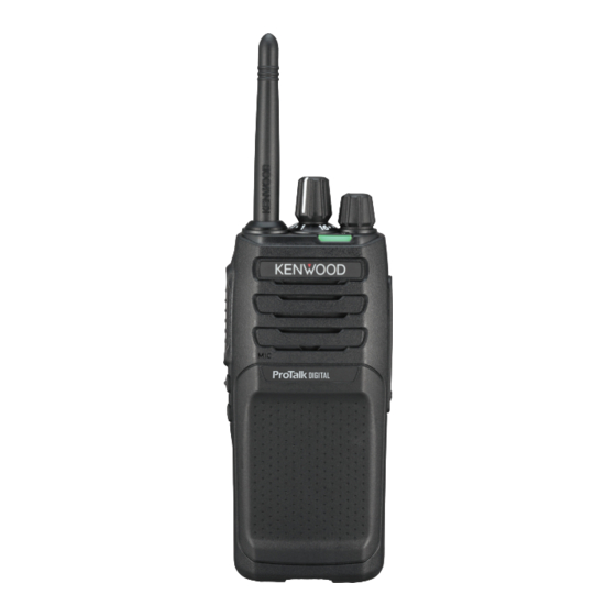 Kenwood ProTalk DIGITAL TK-3701D Manuales