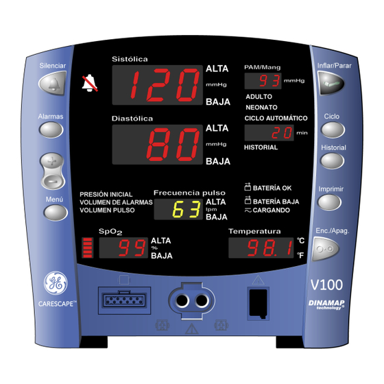 GE CARESCAPE V100 Manual Del Operador