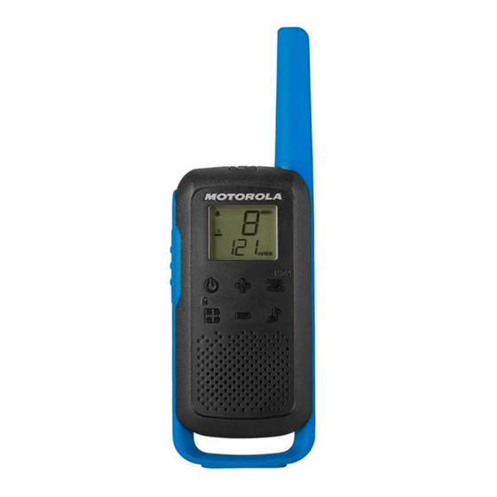 Motorola Talkabout T62 Manual De Instrucciones