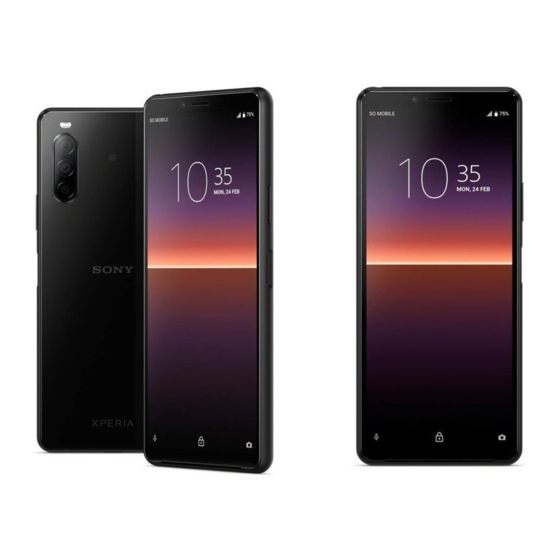 Sony XPERIA XX Manual Del Usuario