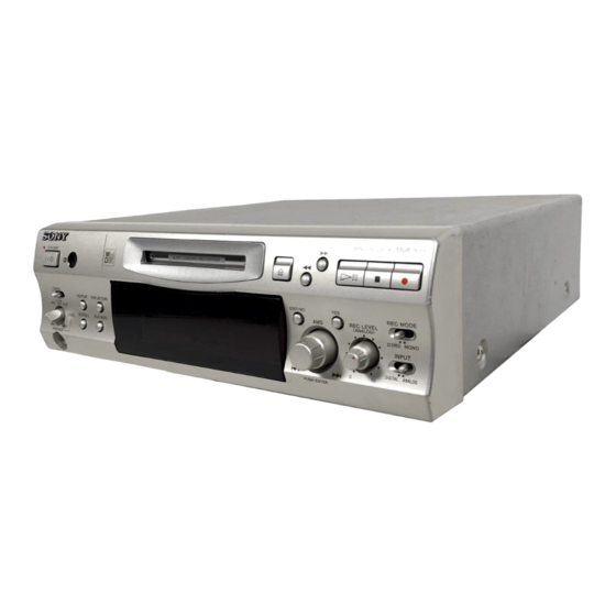 Sony MDS-S39 Manual De Instrucciones