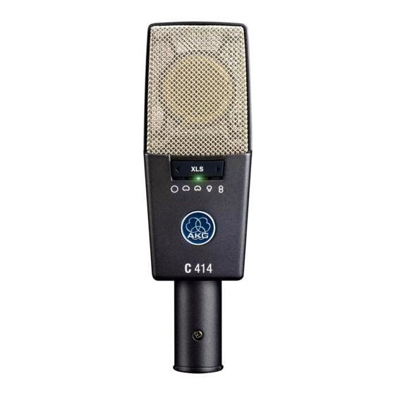 AKG C414 XLS Modo De Empleo