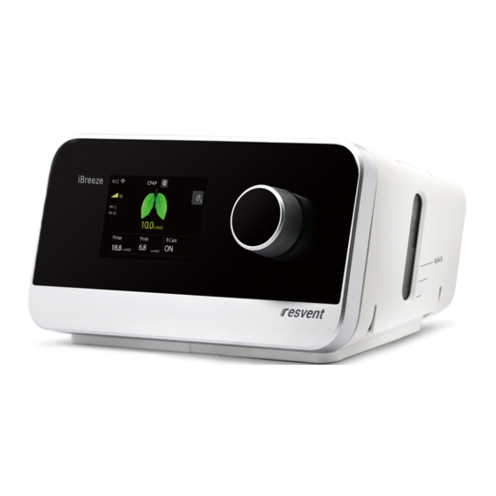 Resvent iBreeze CPAP Serie Manual De Usuario