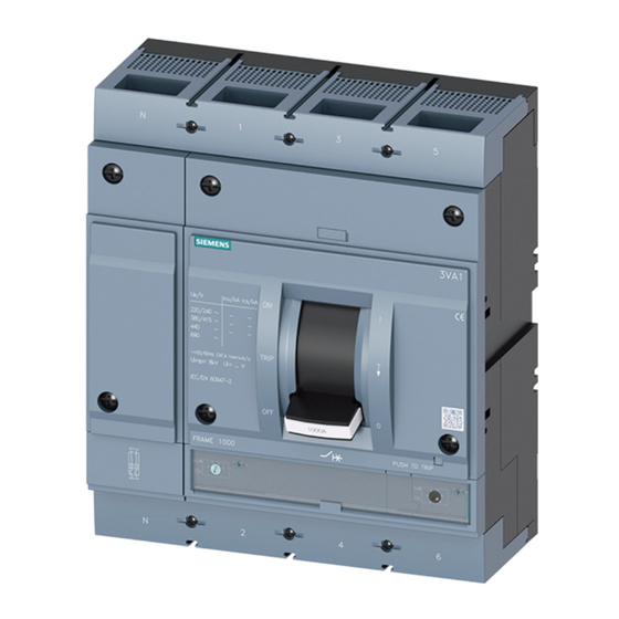 Siemens 3VA15 Serie Manuales