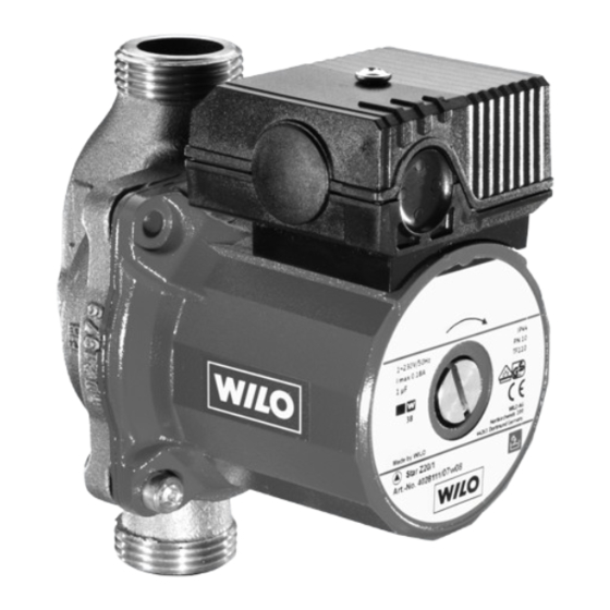Wilo Star-Z 20/1 Instrucciones De Instalación Y Funcionamiento