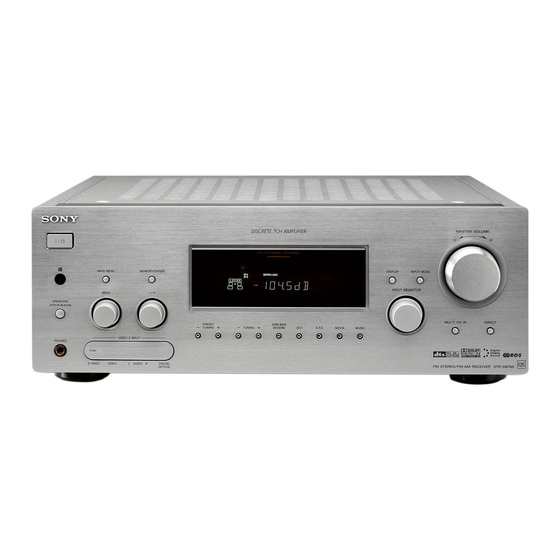 Sony STR-DB795 Manual De Instrucciones