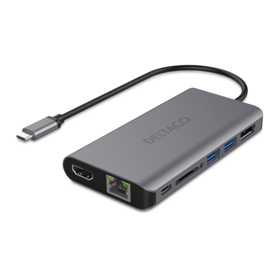 Deltaco USBC-HDMI19 Manual Del Usuario