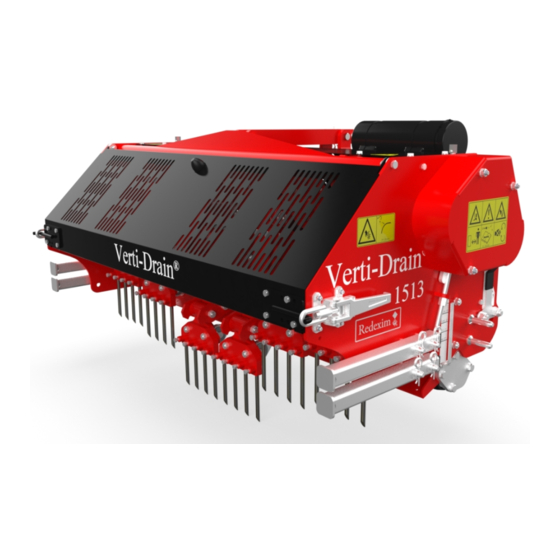 Redexim Verti-Drain 1513 Manual Del Usuario Y Libro De Piezas