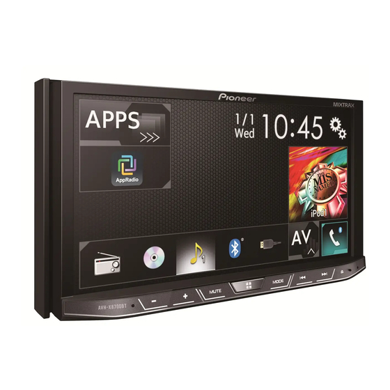 Pioneer AVH-X8700BT Manual De Operación