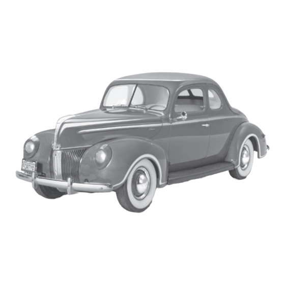 Monogram 40 FORD STANDARD COUPE Manuales