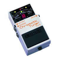 Boss TU-2 Chromatic Tuner Manual Del Usuario